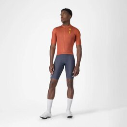 CASTELLI Cyklistický dres s krátkym rukávom - DRITTONE LOGO - červená