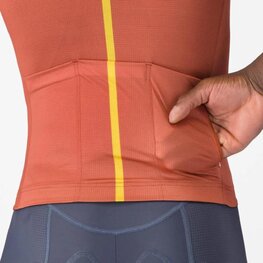 CASTELLI Cyklistický dres s krátkym rukávom - DRITTONE LOGO - červená