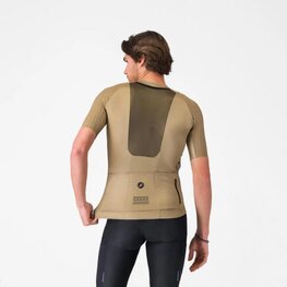 CASTELLI Cyklistický dres s krátkym rukávom - UNLIMITED PRO 2 - béžová
