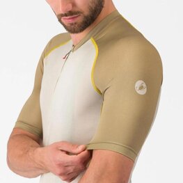 CASTELLI Cyklistický dres s krátkym rukávom - UNLIMITED ENDURANCE 3 - ivory/béžová