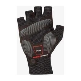 CASTELLI Cyklistické rukavice krátkoprsté - ROSSO CORSA PRO - čierna