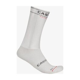 CASTELLI Cyklistické ponožky klasické - FAST FEET 4 - biela