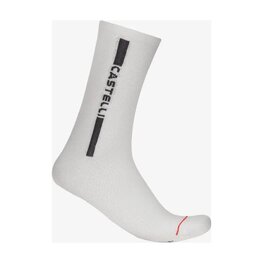 CASTELLI Cyklistické ponožky klasické - LINEA LOGO 15 - biela