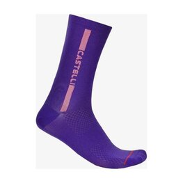CASTELLI Cyklistické ponožky klasické - LINEA LOGO 15 - fialová