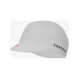 CASTELLI Cyklistická čiapka - LOGO - biela