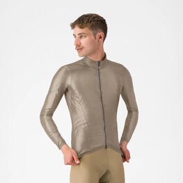 CASTELLI Cyklistická vetruodolná bunda - ARIA SHELL 2 - béžová