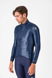 CASTELLI Cyklistická vetruodolná bunda - ARIA SHELL 2 - modrá