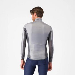 CASTELLI Cyklistická vetruodolná bunda - ARIA SHELL 2 - strieborná