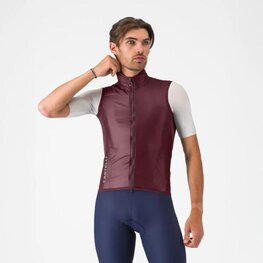 CASTELLI Cyklistická vesta - ARIA 2 - bordová