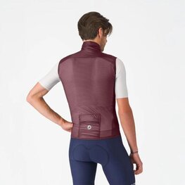 CASTELLI Cyklistická vesta - ARIA 2 - bordová