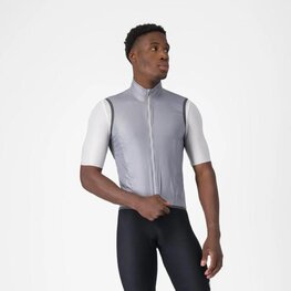 CASTELLI Cyklistická vesta - ARIA 2 - strieborná