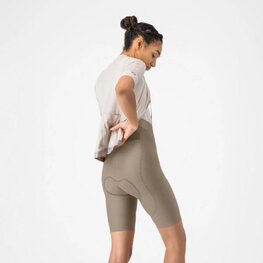 CASTELLI Cyklistické nohavice krátke s trakmi - ESPRESSO 2 W DT - béžová