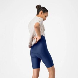 CASTELLI Cyklistické nohavice krátke s trakmi - ESPRESSO 2 W DT - modrá