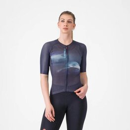 CASTELLI Cyklistický dres s krátkym rukávom - CLIMBER'S A/C W - fialová