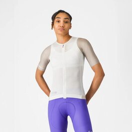 CASTELLI Cyklistický dres s krátkym rukávom - CORRETTO W - béžová/ivory