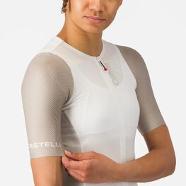 CASTELLI Cyklistický dres s krátkym rukávom - CORRETTO W - béžová/ivory