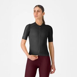 CASTELLI Cyklistický dres s krátkym rukávom - ESPRESSO 2 W - čierna
