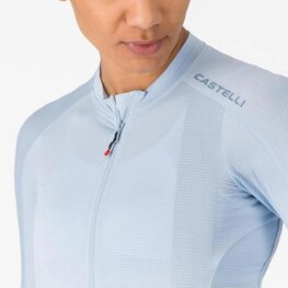 CASTELLI Cyklistický dres s dlhým rukávom letný - ESPRESSO 2 W - modrá