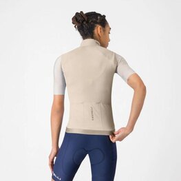 CASTELLI Cyklistická vesta - ESPRESSO 2 W - béžová
