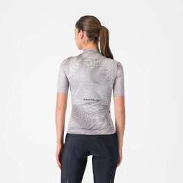 CASTELLI Cyklistický dres s krátkym rukávom - COSMIC VORTEX - šedá