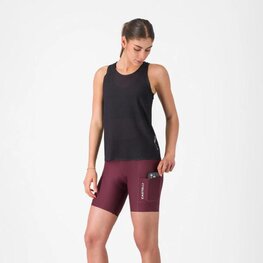 CASTELLI Cyklistické nohavice krátke bez trakov - COMFORT TRAVEL - bordová
