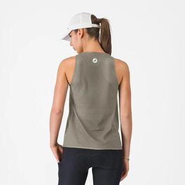 CASTELLI Cyklistické tričko bez rukávov - COMFORT TRAVEL - šedá
