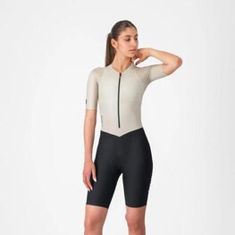 CASTELLI Cyklistická kombinéza - MOVEMENT - strieborná/čierna
