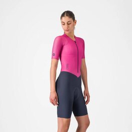 CASTELLI Cyklistická kombinéza - MOVEMENT - ružová/modrá