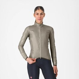 CASTELLI Cyklistická vetruodolná bunda - ARIA SHELL 2 W - béžová