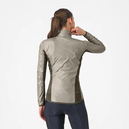 CASTELLI Cyklistická vetruodolná bunda - ARIA SHELL 2 W - béžová