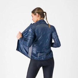 CASTELLI Cyklistická vetruodolná bunda - ARIA SHELL 2 W - modrá