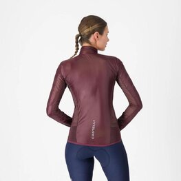 CASTELLI Cyklistická vetruodolná bunda - ARIA SHELL 2 W - bordová