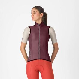 CASTELLI Cyklistická vesta - ARIA 2 W - bordová