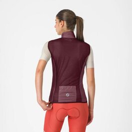 CASTELLI Cyklistická vesta - ARIA 2 W - bordová