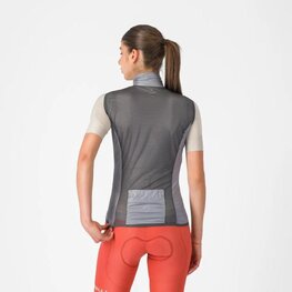 CASTELLI Cyklistická vesta - ARIA 2 W - strieborná