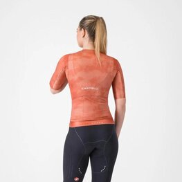 CASTELLI Cyklistický dres s krátkym rukávom - RACE 8S W - červená