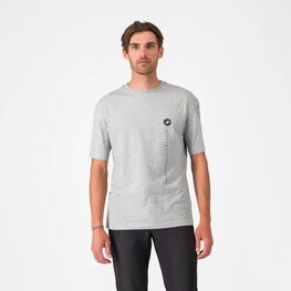 CASTELLI Cyklistické tričko s krátkym rukávom - INNOVATION LOGO - šedá