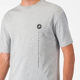 CASTELLI Cyklistické tričko s krátkym rukávom - INNOVATION LOGO - šedá