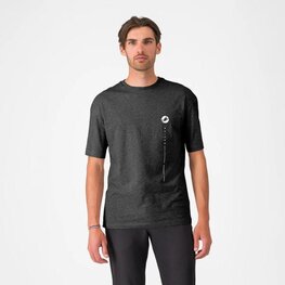 CASTELLI Cyklistické tričko s krátkym rukávom - INNOVATION LOGO - čierna
