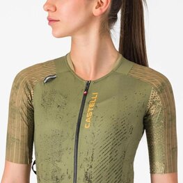CASTELLI Cyklistický dres s krátkym rukávom - UNLIMITED PRO 2 W - zelená