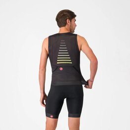 CASTELLI Cyklistický dres bez rukávov - FREE SPEED 3 TOP - čierna