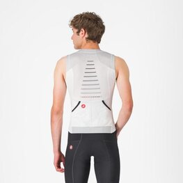 CASTELLI Cyklistický dres bez rukávov - FREE SPEED 3 TOP - biela