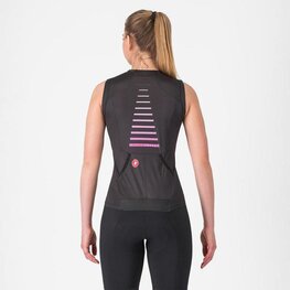 CASTELLI Cyklistický dres bez rukávov - FREE SPEED 3 W TOP - čierna