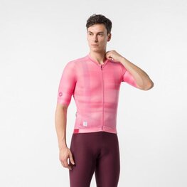 CASTELLI Cyklistický dres s krátkym rukávom - GIRO109 ESPRESSO 2 - ružová