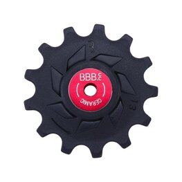 BBB kladky pre prehadzovačku - ROLLERBOYS CERAMIC 13T - červená/čierna