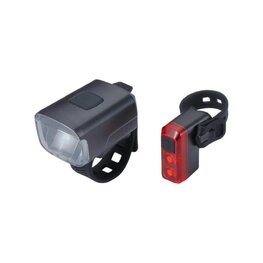 BBB set svetiel - STUD STRAP COMBO - čierna