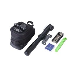 BBB kapsička na bicykel - COMBISET STOREPACK - čierna