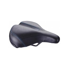 BBB sedlo - COMFORTPLUS UPRIGHT LEATHER 225MM - čierna