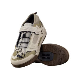 LEATT Cyklistické tretry - CLIP 4.0 - šedá/hnedá