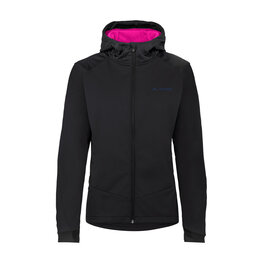 VAUDE Cyklistická vetruodolná bunda - QIMSA SOFTSHELL - čierna